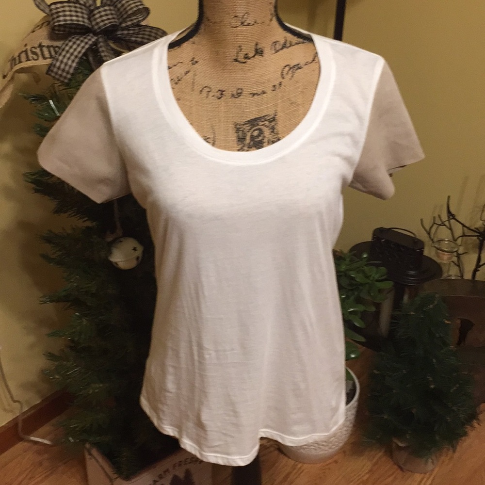 💯 Leather Sleeves on a 💯 Supima White Tee Shirt